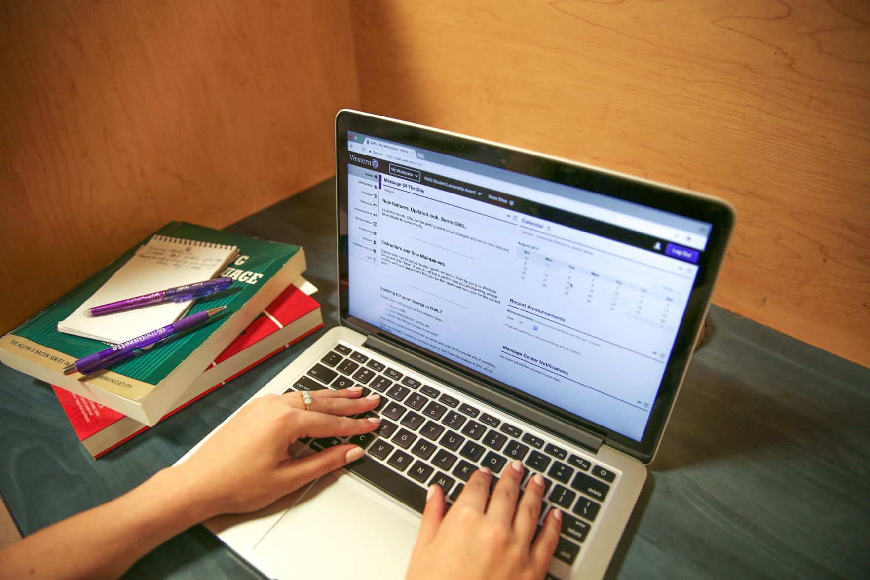 Studying OWL laptop 2